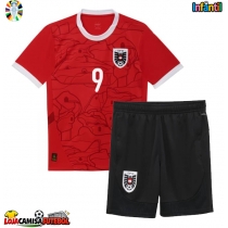 Camisa de Futebol Áustria Marcel Sabitzer #9 Equipamento Principal Infantil Europeu 2024 Manga Curta (+ Calças curtas)